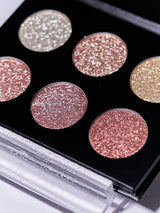 Paleta de 6 pigmentos Prensados Metalizados - colorbeats