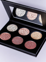 Paleta de 6 pigmentos Prensados Metalizados - colorbeats