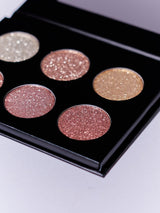 Paleta de 6 pigmentos Prensados Metalizados - colorbeats