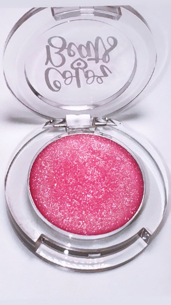 Blush en Crema Rosa con Destellos de Brillo - colorbeats